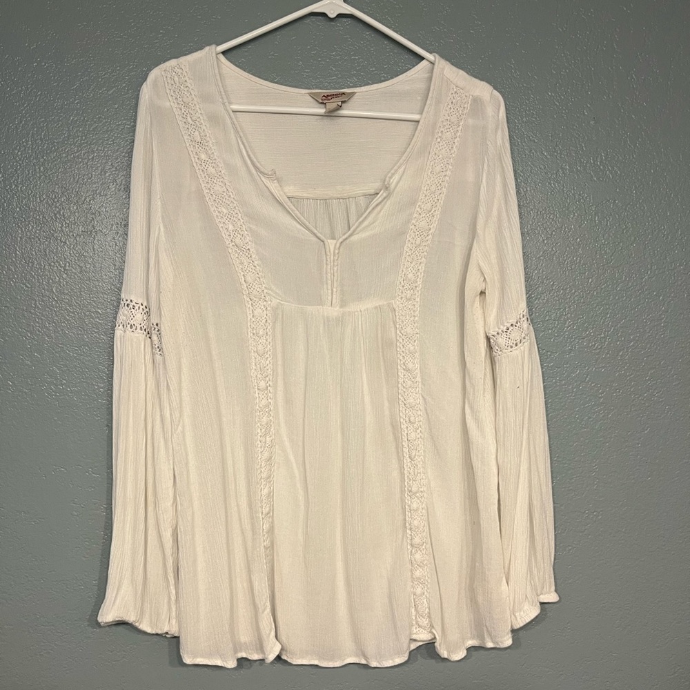 Arizona gauzy long sleeve top